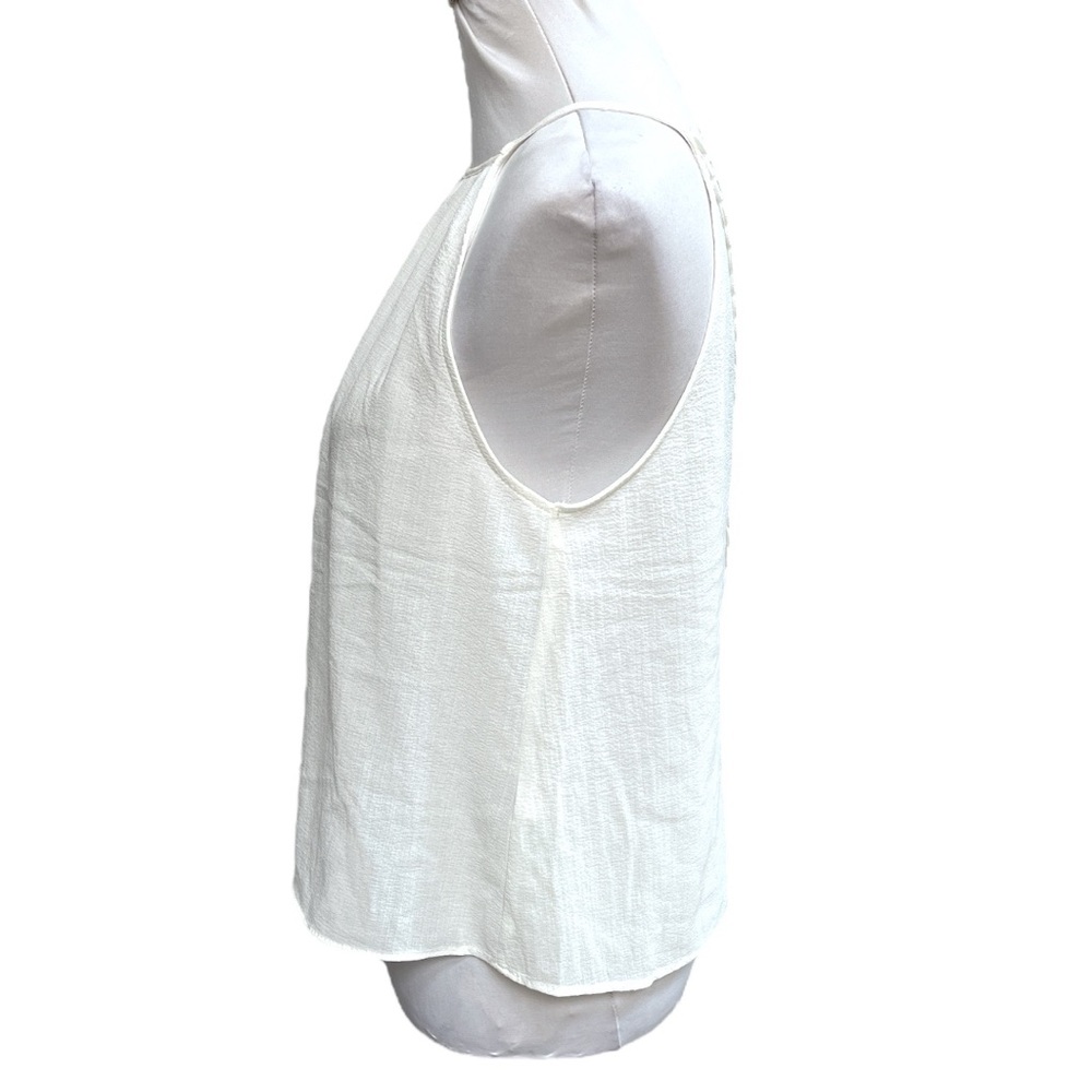 Zara Floral Lace Back Tank Top White Size XSmall - Picture 5 of 10